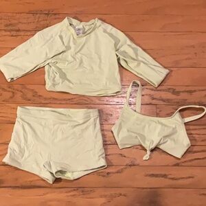 Art Class Green Rashguard Swim Top